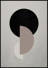 Black Glitter Circle And Half Circles