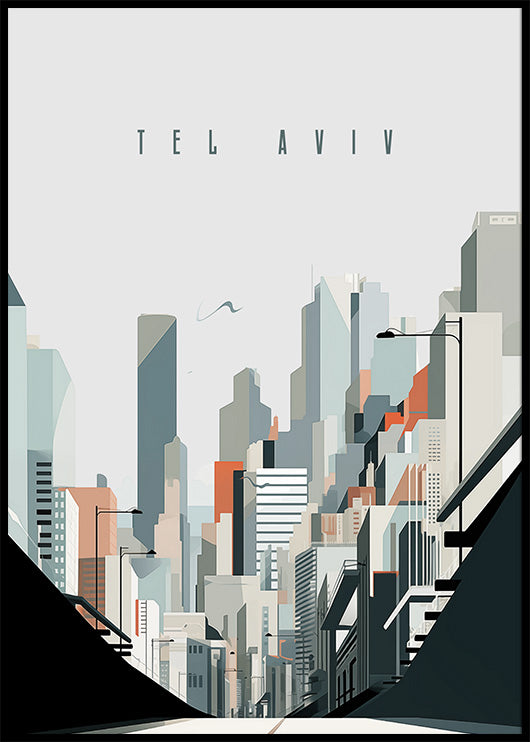 Graphics Of The Skyscrapers Of Tel Aviv