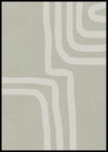 Green Surface With White Abstract Lines