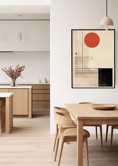 Japanese Abstract Orange Beige