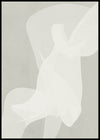 White Abstract Fabric Fluttering In The Wind