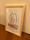 Woman Body With Light Pink + Frame - 21x30