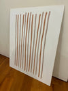 Brown Gray Stripes - 40x50