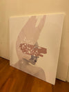 Woman With Light Pink Art - 50x50