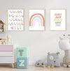 תמונות לבית-תמונות לחדר שינה-תמונות לקיר- שלשיית תמונות צבעוניות לחדר ילדים-MIKOO
