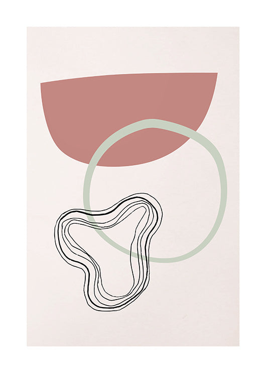 Red Gray Abstract Gallery wall-סט תמונות לבית- סט תמונות אבסטרקט לבית מלא סטייל-MIKOO