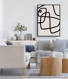 תמונות לבית-תמונות למשרד-תמונות אבסטרקט-תמונת אבסטרקט קו מופשט-MIKOO