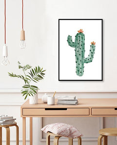 תמונות לבית-תמונות לחדר שינה-תמונות לקיר-תמונה קקטוס מצויר-MIKOO