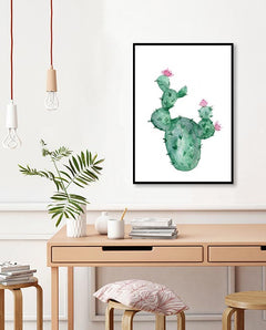 תמונות לבית-תמונות לחדר שינה-תמונות לקיר-תמונה לחדר ילדים קקטוס מצויר-MIKOO