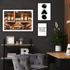 תמונות לבית-תמונות למשרד-שלישיית תמונות לסלון בסגנון וויסקי-MIKOO