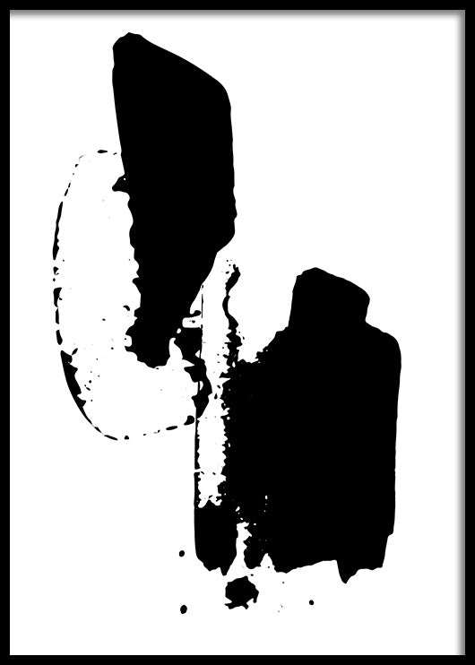 תמונה קיר יפה שחור לבן זריקת צבע שחור-MIKOO