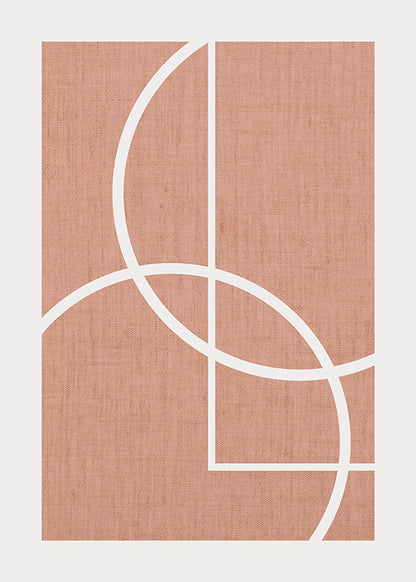 Boho Peach Gallery Wall-סט תמונות לבית-זוג תמונות בוהו אבסטרקט עם גוון בצבע אפרסק-MIKOO