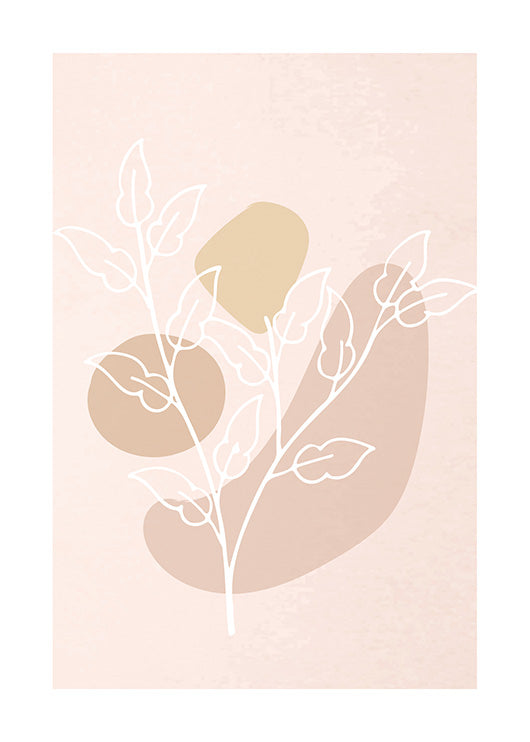 Light Brown-Pink Abstract Gallery Wall-סט תמונות לבית-סט תמונות לסלון אבסטרקט עם צבעים עדינים ואביביים-MIKOO