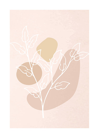 Light Brown-Pink Abstract Gallery Wall-סט תמונות לבית-סט תמונות לסלון אבסטרקט עם צבעים עדינים ואביביים-MIKOO