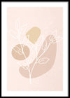 Delicate Leavs With Light Colors-תמונות לבית אבסטרקט-תמונה לבית - איור מינימליסטי מלא סטייל-MIKOO