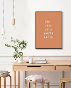 תמונות לקיר-תמונת משפט השראה לא לוותר-MIKOO