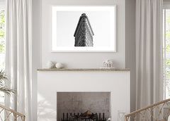 תמונה קיר שחור לבן בניין פלאטאיירון-MIKOO