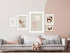 סט תמונות אבסטרקט מודרניות בצבעים של חום ואהבה-סט תמונות לבית-MIKOO