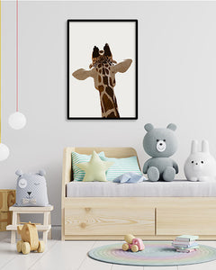 תמונות לחדרי ילדים-תמונה לחדר הילדים ג'ירפה מאחור