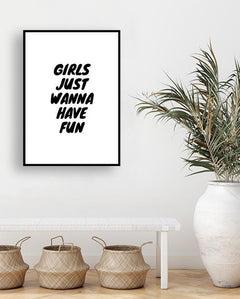 תמונות לקיר-תמונת טיפוגרפיה לקיר לעשות כיף-MIKOO