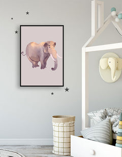 תמונות לחדרי ילדים-תמונה לבית פיל אפור