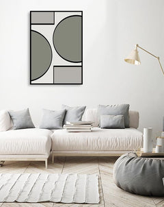 תמונות לבית-תמונות למשרד-תמונות אבסטרקט-צורות אפורות-MIKOO