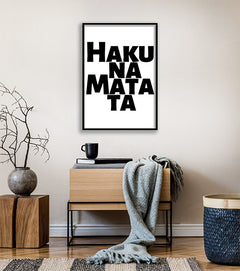 תמונות לקיר- תמונה עם כיתוב האקונה מטטה-MIKOO