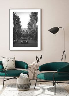 תמונה לסלון שחור לבן הוליווד-MIKOO