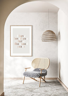 תמונת קיר מודרנית עם כיתוב של אהבה-תמונות לקיר טיפוגרפיה-MIKOO