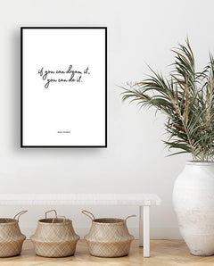 תמונות לקיר-תמונת קיר משפט השראה לעשות את זה-MIKOO