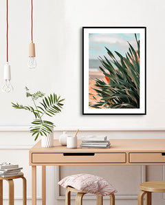 תמונות לבית-תמונות לחדר שינה-תמונות לקיר-תמונה עלים באבנים-MIKOO