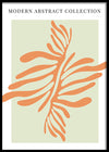Light Green And Orange Modern Abstract Collection-תמונות לבית אבסטרקט- תמונה מודרנית לבית - אבסטרקט מינימליסטי בצבעים מיוחדים-MIKOO
