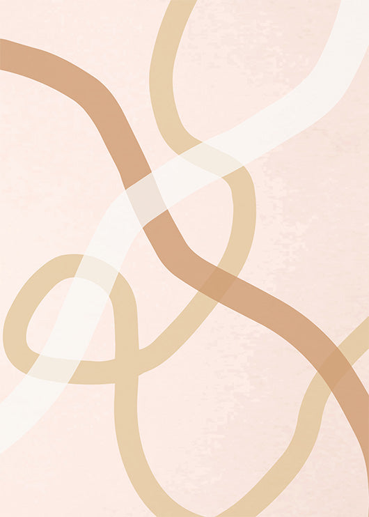 Light Brown-Pink Abstract Gallery Wall-סט תמונות לבית-סט תמונות לסלון אבסטרקט עם צבעים עדינים ואביביים-MIKOO