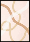 Lines Of Brown Shades-תמונות לבית אבסטרקט-תמונה יפה לבית - אבסטרקט בצבעים עדינים-MIKOO