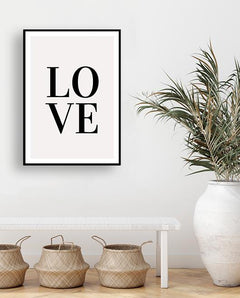 תמונות לקיר-תמונת כיתוב לקיר מודרני אהבה-MIKOO