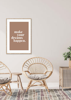 תמונת קיר מודרנית עם כיתוב השראה לחלום-תמונות לקיר טיפוגרפיה-MIKOO