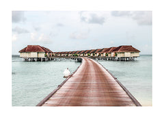 תמונות לבית-תמונות לחדר שינה-תמונות לקיר-תמונה ווילות במלדיביים-MIKOO