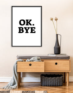 תמונות לקיר-תמונה עם משפט אוקי ביי-MIKOO