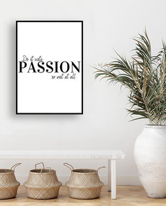 תמונות לקיר-תמונת כיתוב על הקיר תשוקה-MIKOO