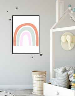 תמונות לחדרי ילדים-תמונה לחדר ילדים קשת בענן