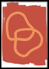 Red Abstract Stain-תמונות לבית אבסטרקט-תמונה מיוחדת לבית - אומנות מודרנית בגוון אדום-MIKOO