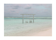 תמונות לבית-תמונות לחדר שינה-תמונות לקיר-תמונה נוף לסלון נדנדה במים-MIKOO