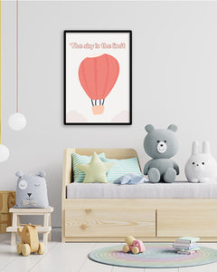 תמונות לחדרי ילדים-תמונה לחדר ילדים של כדור פורח