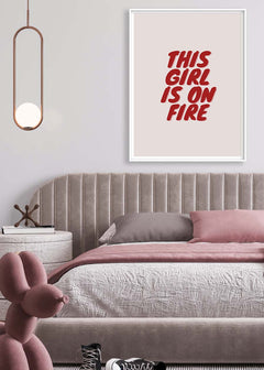  תמונה עם משפט מגניב לחדר נערות-תמונות לקיר טיפוגרפיה-MIKOO