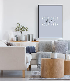 תמונות לקיר-תמונה עם משפט השראה אין גבולות-MIKOO